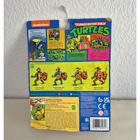 Playmates Teenage Mutant Ninja Turtles Raphael Storage Shell Figure Collectible - Picture 2 of 16
